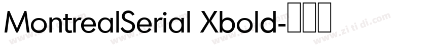 MontrealSerial Xbold字体转换